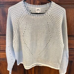 John + Jenn Light Gray Crew Neck Sweater